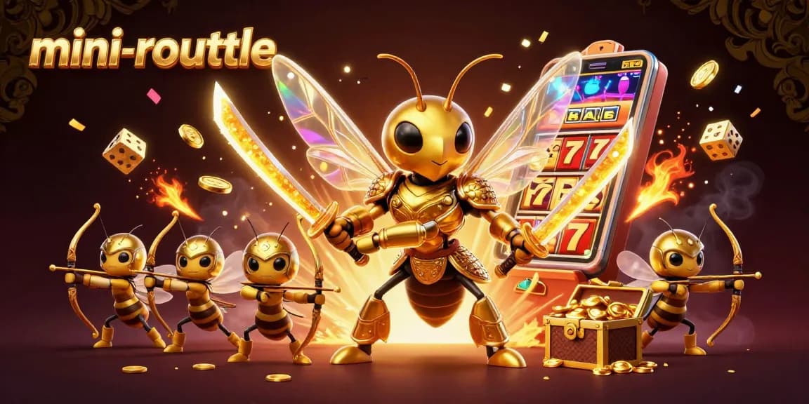 Experience mini-roulette with dynamic 3D hornet warriors and a jackpot slot machine bursting with excitement.