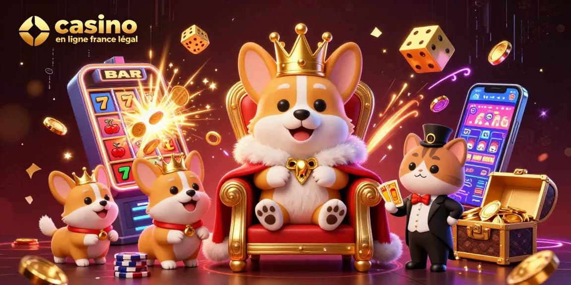 Jouez au casino en ligne France légal avec des jackpots et des personnages amusants.