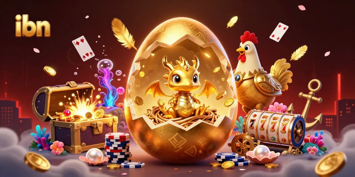 Engage with the vibrant world of gambling at ibn featuring a baby dragon and poker chips