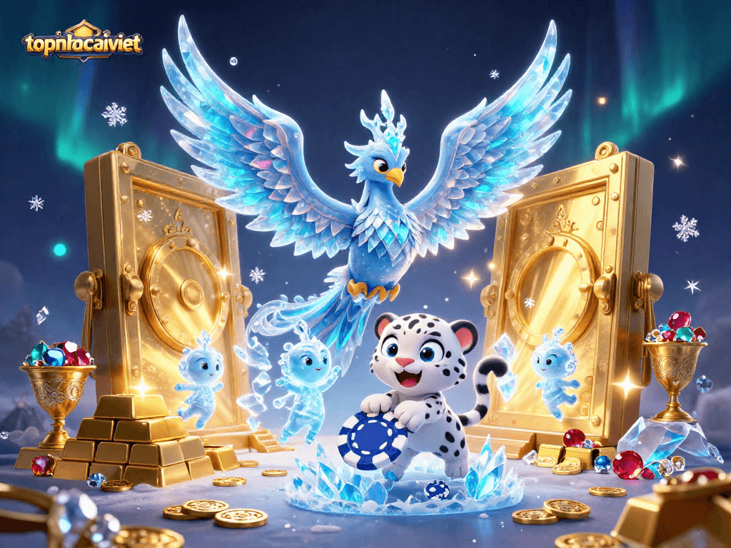 Experience the vibrant gaming world with topnhacaiviet's ice phoenix and treasures galore.