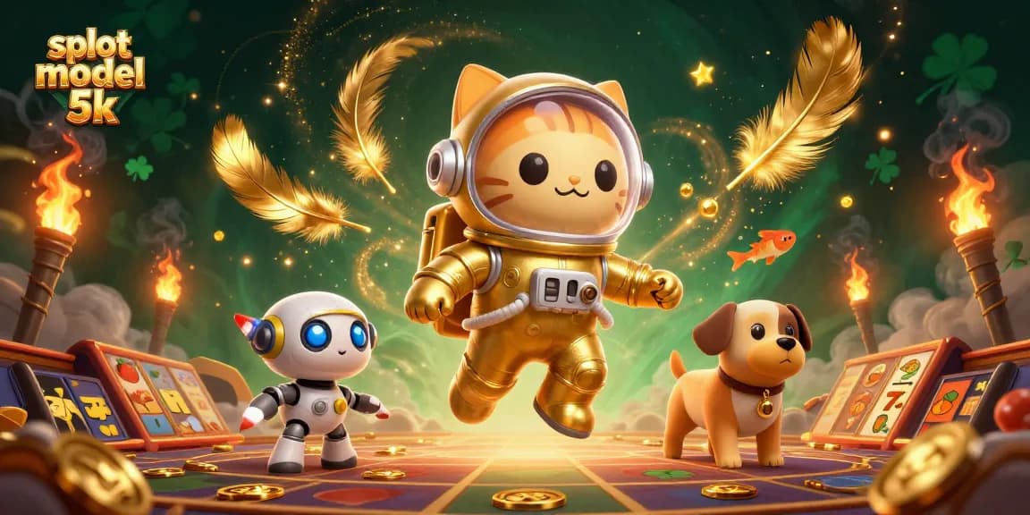 Play exciting slot modal 5k games with golden coins and vibrant alien characters.