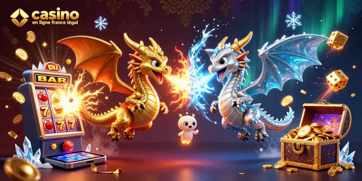 Faites l'expérience de gains au casino en ligne France légal avec des dragons vibrants et des éléments de jeu palpitants.