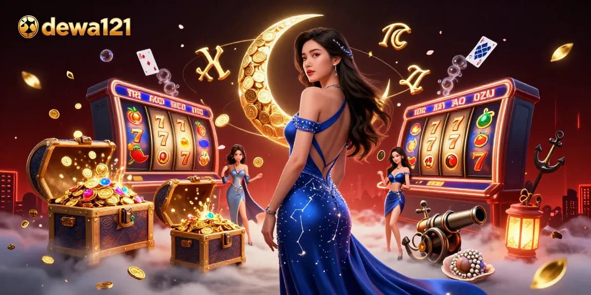 Rasakan permainan yang mendebarkan dengan slot kasino online DEWA121 yang berwarna-warni dan visual yang menakjubkan.