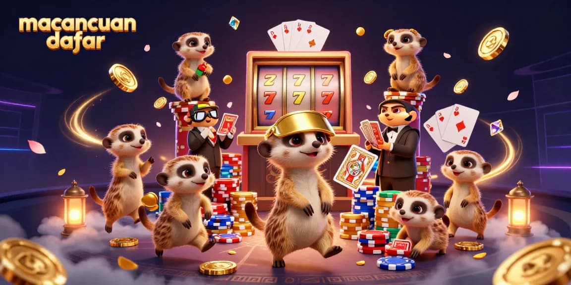 Macancuan daftar memungkinkan pemain merasakan keseruan bermain slot dengan banyak chip dan simbol keberuntungan.