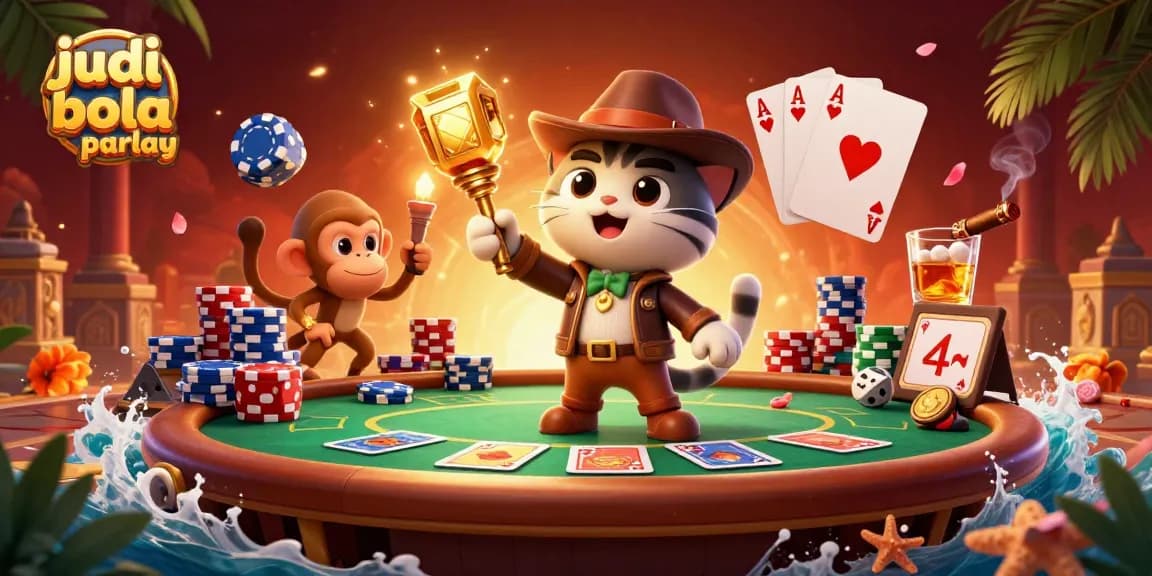 Place winning bets on judi bola parlay with expert strategies and colorful poker elements.