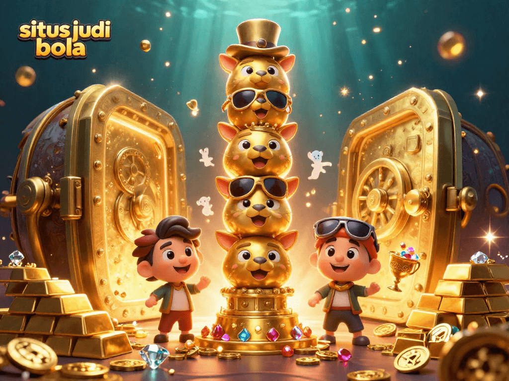 Engage in exciting sports betting action with situs judi bola featuring vibrant casino elements.