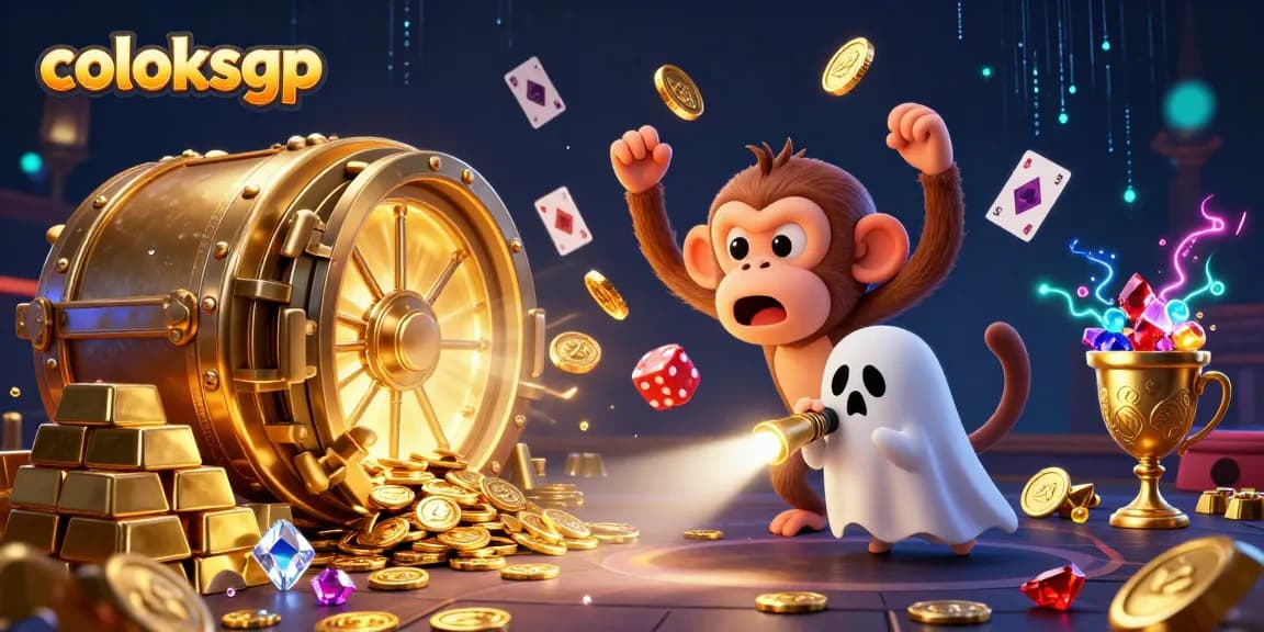 Experience thrilling wins with coloksgp in a haunted casino featuring vibrant gaming elements.