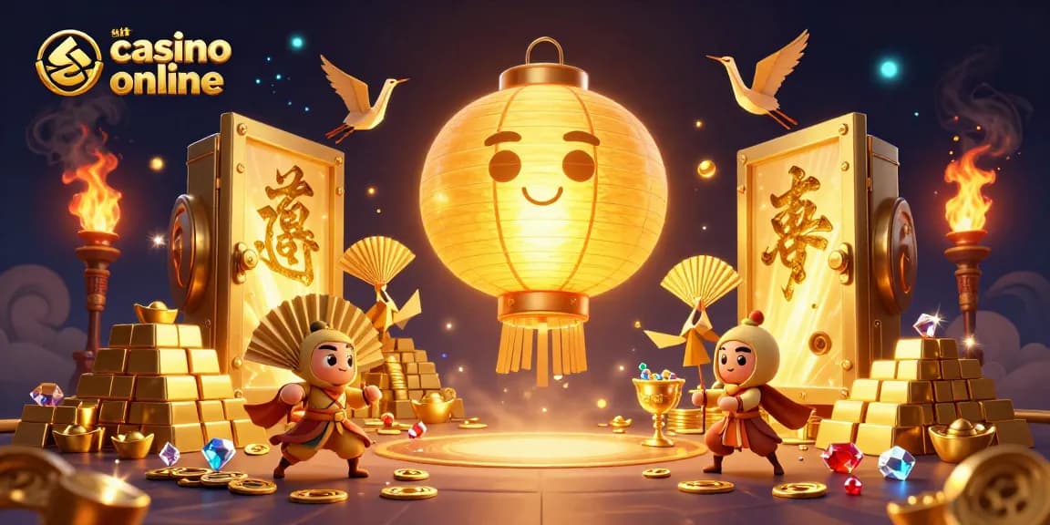 Gioca nei migliori siti casino online con una scena piena di energia e simboli fortunati in un casinò notturno.
