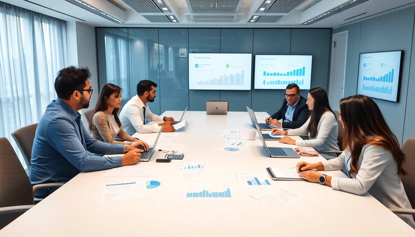 Corporate Tax Services in UAE discussed by diverse professionals in a modern office setting.