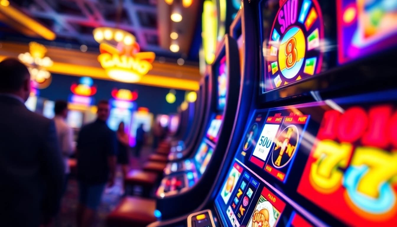 Menangkan di slot gacor terpercaya dengan suasana kasino penuh warna dan kegembiraan.