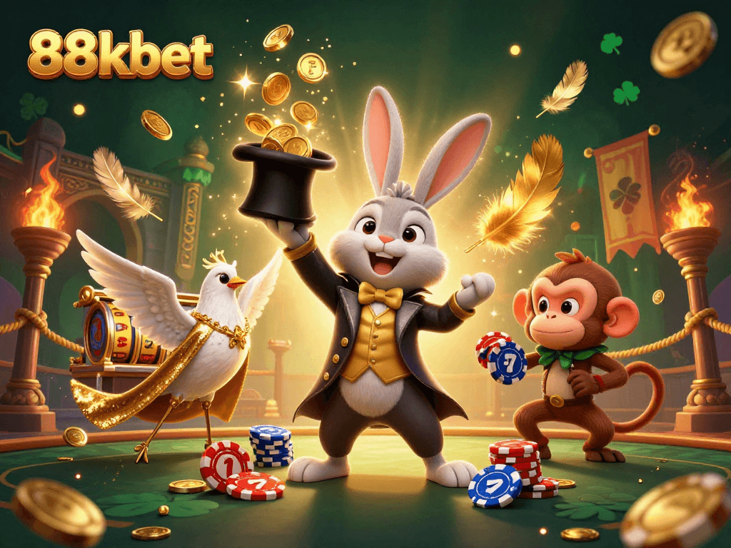Experience exciting gameplay at 88kbet with vibrant characters and dynamic casino elements in action.