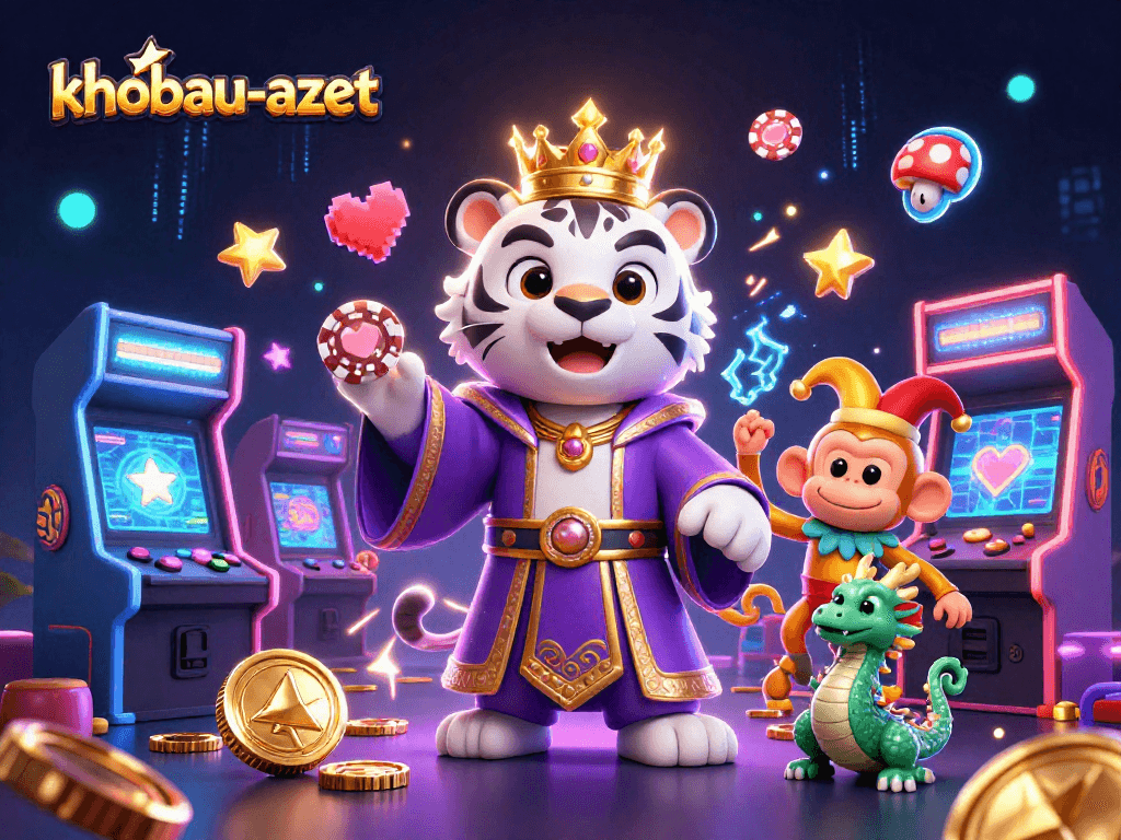 Experience thrilling gameplay in khobau-aztec with vibrant characters and casino elements.