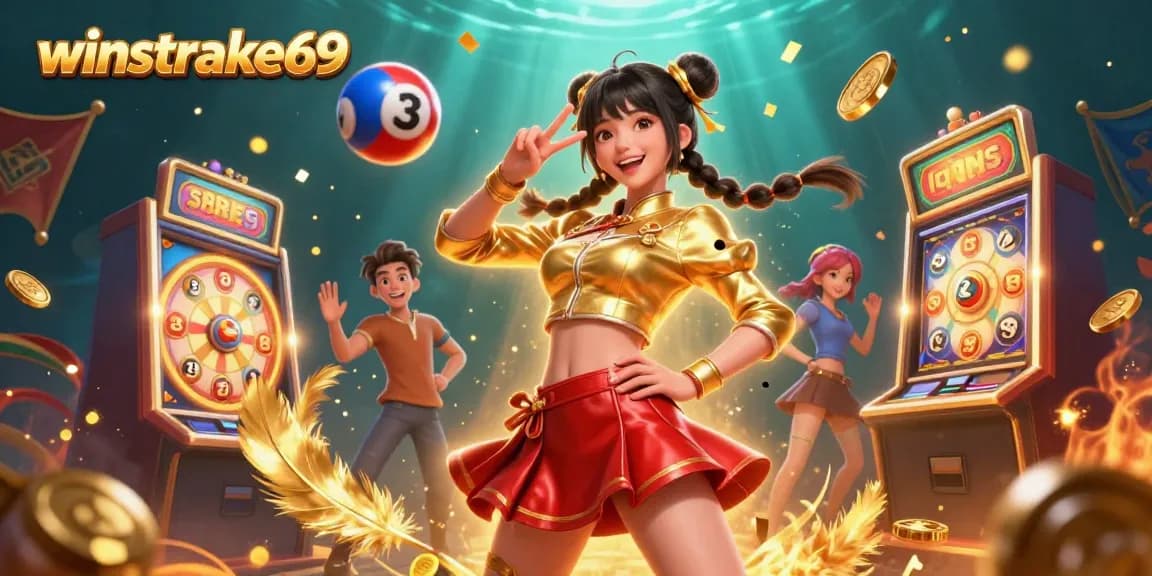 Experience thrilling action with winstrike69 as vibrant colors and excitement fill the casino atmosphere.
