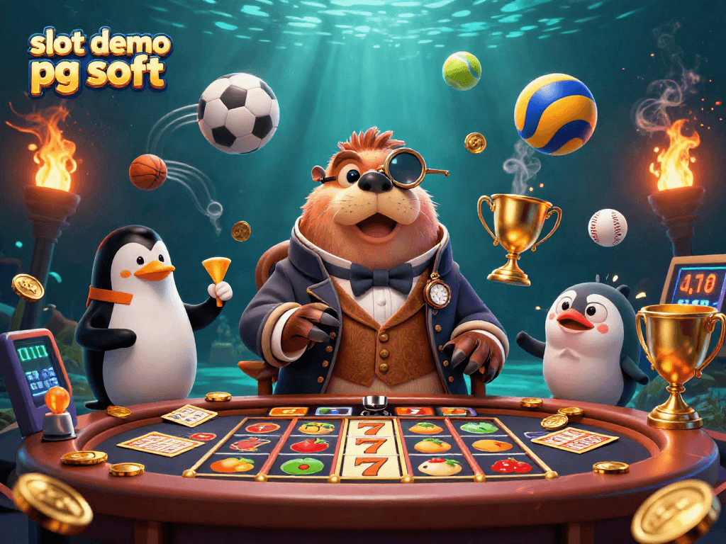 Enjoy spin wins with slot demo pg soft featuring a walrus, penguin dealer, and pufferfish player.