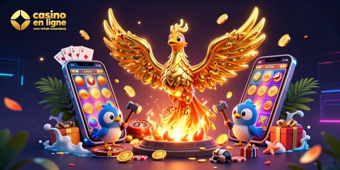 Expérimentez les gains au casino en ligne avec retrait instantané, avec un phénix doré et des jeux captivants.