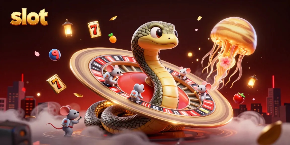 Spin the innovative slot machine reels with vibrant symbols and exciting gameplay in this detailed illustration.