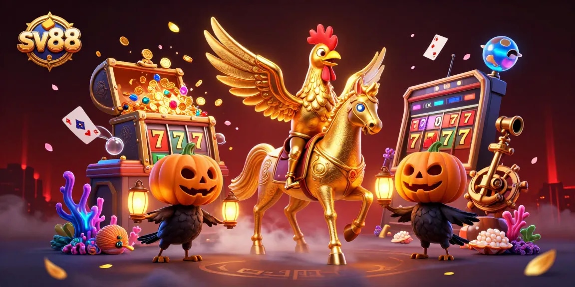 Engage with sv88's dynamic casino features in this ultra-detailed 3D illustration.