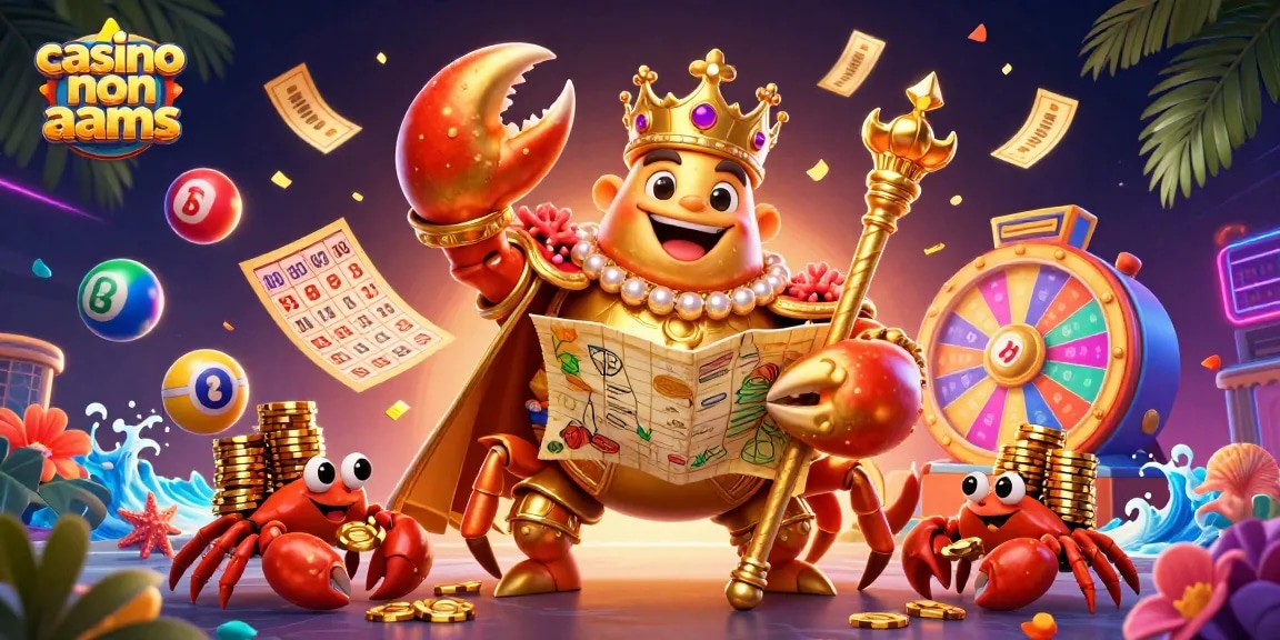Gioca nei casinò non AAMS con l'imperatore granchio dorato e palle della lotteria colorate.