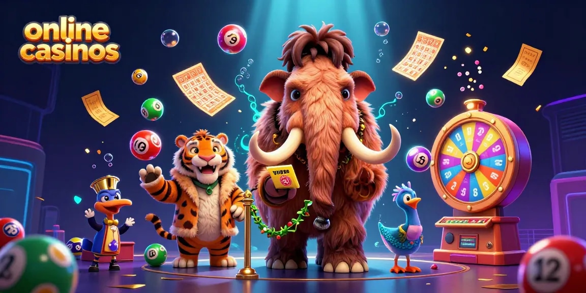 Experience the thrill of online casinos with 3D characters in a vibrant casino scene.