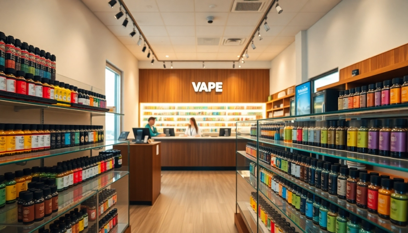 Browse premium products at Vape Juice Depot's inviting store interior.