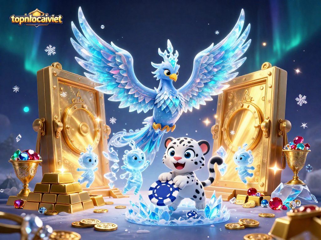 Experience the vibrant gaming world with topnhacaiviet's ice phoenix and treasures galore.