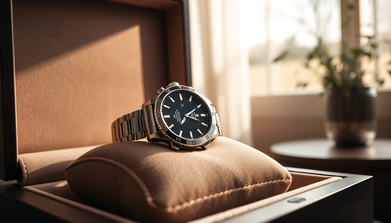 Admire a stunning replica watch resting elegantly on a velvet cushion, radiating luxury.