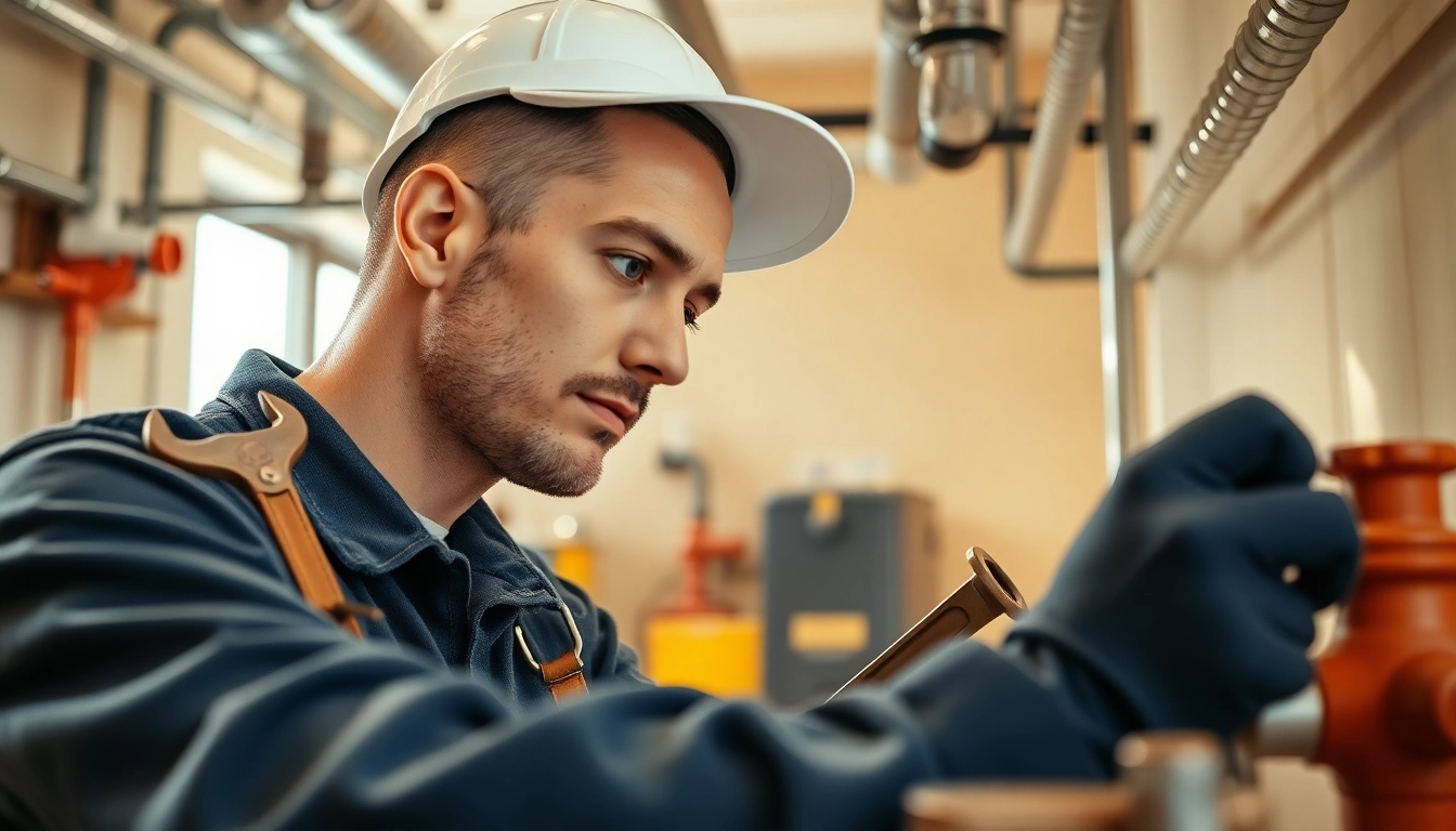 Fachmann von sonni sanitär GmbH bei der Arbeit in einem sauberen, organisierten Arbeitsbereich.