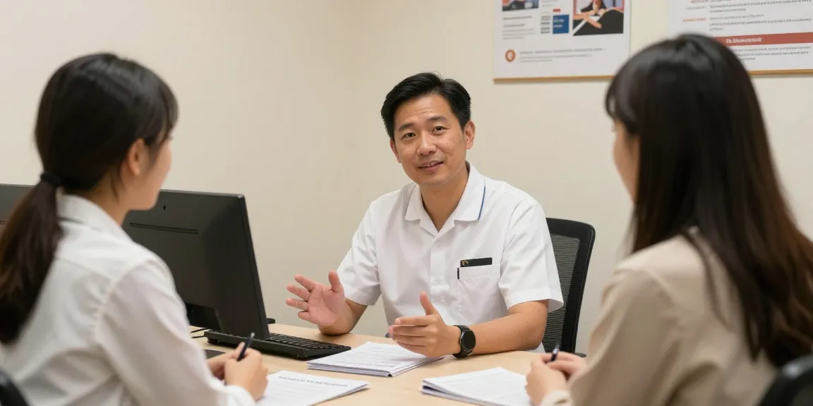 "Trusted local 오피 services consultation with a professional expert, providing guidance to clients in a welcoming office environment."