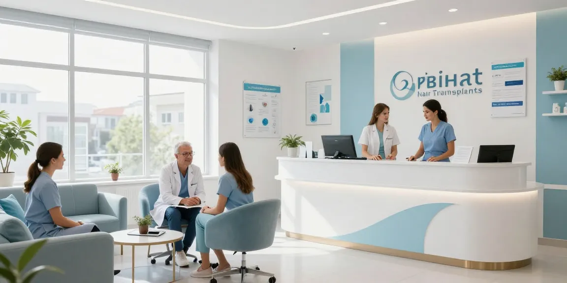 Hair transplant Turkey services in a modern health clinic with patient care.