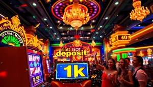 Rayakan kemenangan di slot deposit 1k dengan keceriaan di kasino mewah.