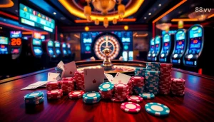 Experience thrills at nhà cái 88vv with vibrant casino tables and engaging gameplay.