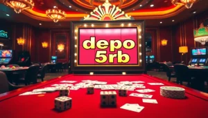 Engage in thrilling slot games with slot depo 5rb featuring vibrant machines and casino excitement.