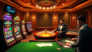 Découvrez l'excitation du casino en ligne Français avec des machines à sous vibrantes et des tables élégantes.