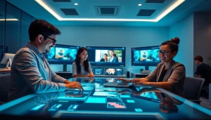 Interactive workspace featuring diverse users utilizing the video to promptgenerator for collaborative analysis.