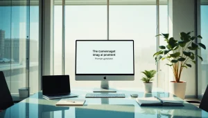 Image to prompt generator showcasing a modern AI interface in a creative workspace.