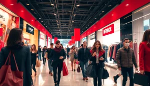 레플리카쇼핑몰에서 활기차게 쇼핑하는 사람들의 모습