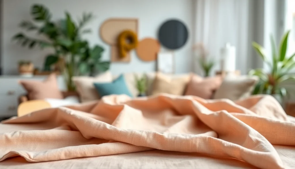 Maak gebruik van goedkope linnen voor een stijlvolle en gezellige woonkamerinrichting.